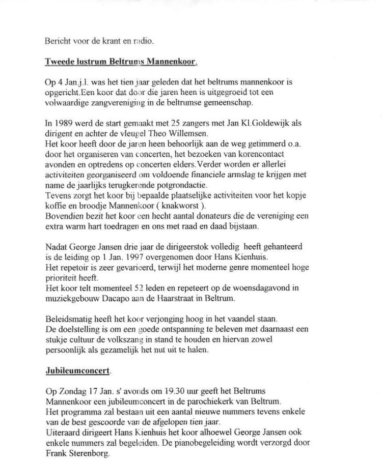 1999 _ persbericht 1