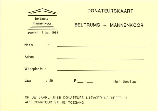 Donatteurskaart 20